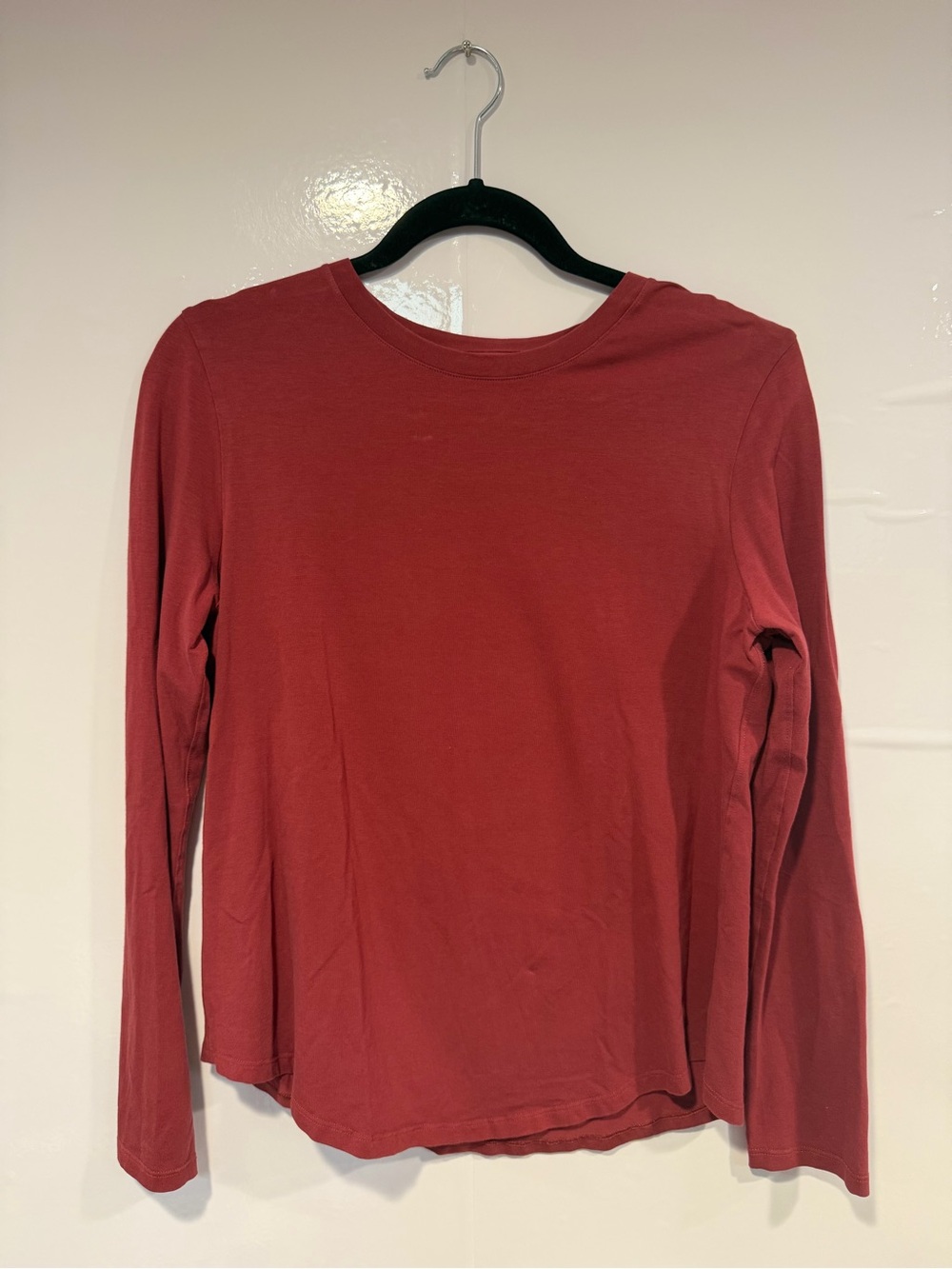 Lululemon Love Crew Long-Sleeve Crewneck Top - Rustic Red